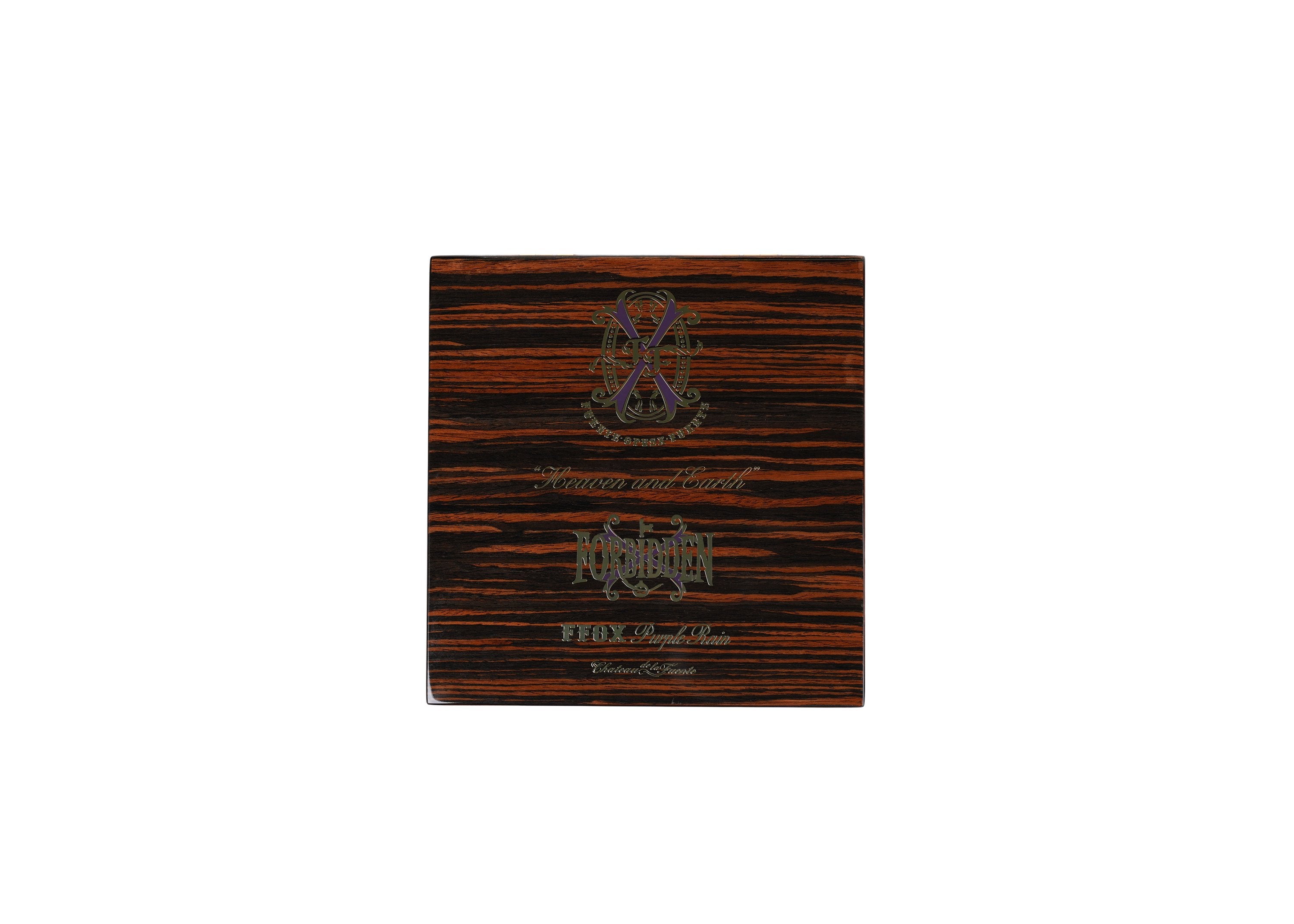 Arturo Fuente Forbidden X Heaven and Earth FFOX Purple Rain box front