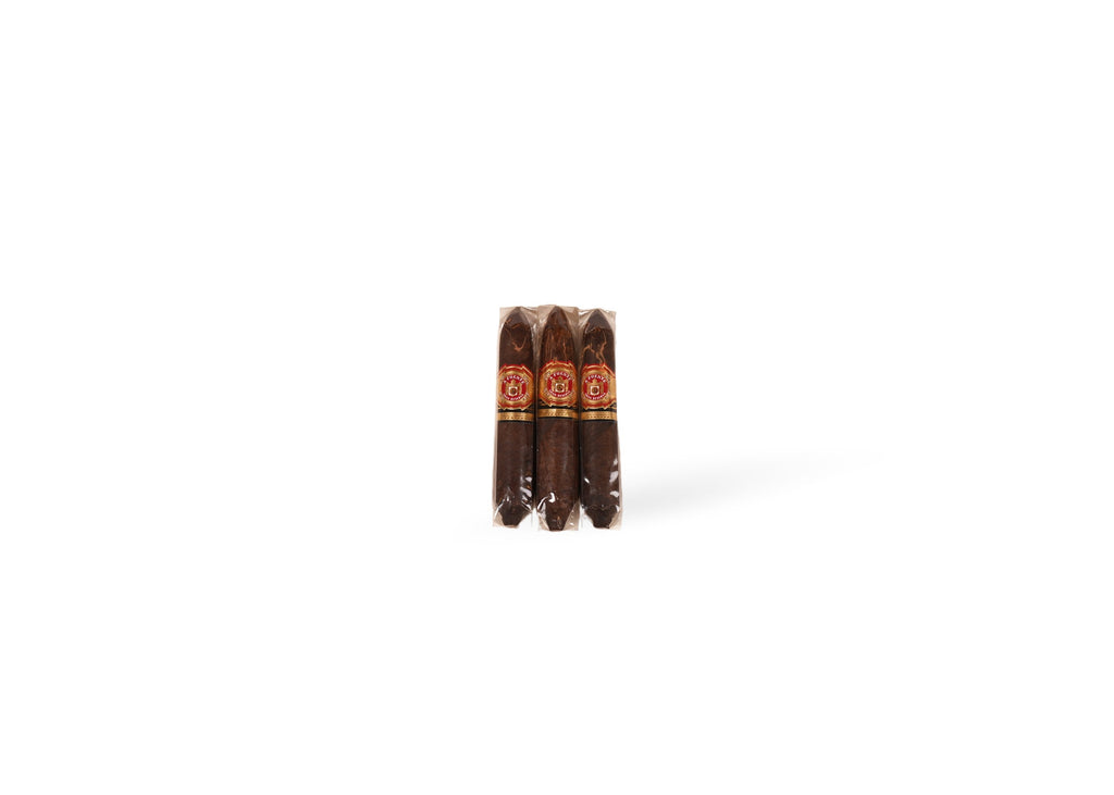 Arturo Fuente Hemingway Work of Art Maduro three cigars front at Cigar Club Miami