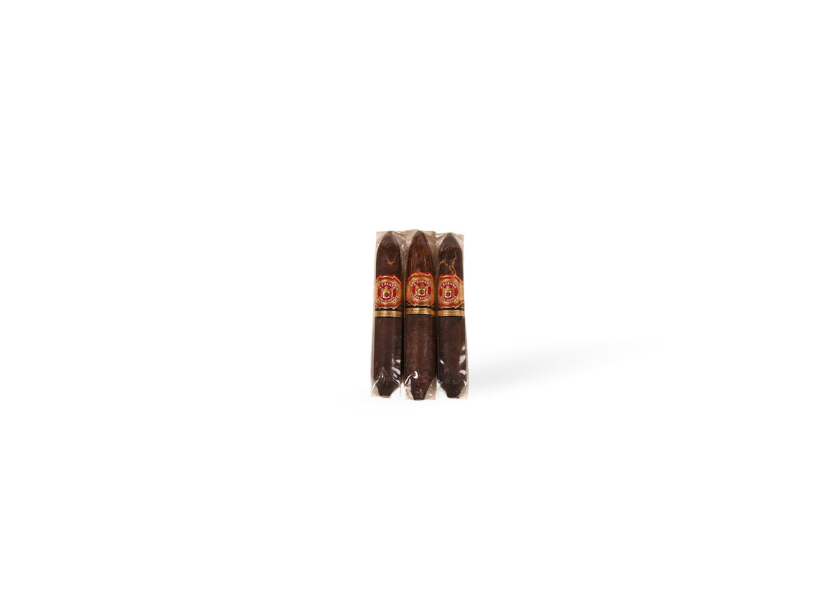 Arturo Fuente Hemingway Work of Art Maduro three cigars front at Cigar Club Miami