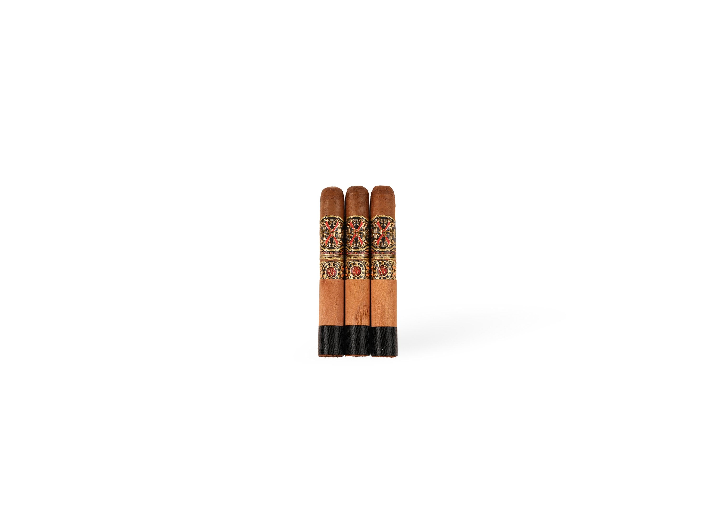 Arturo Fuente OpusX Forbidden X 13 three cigars front