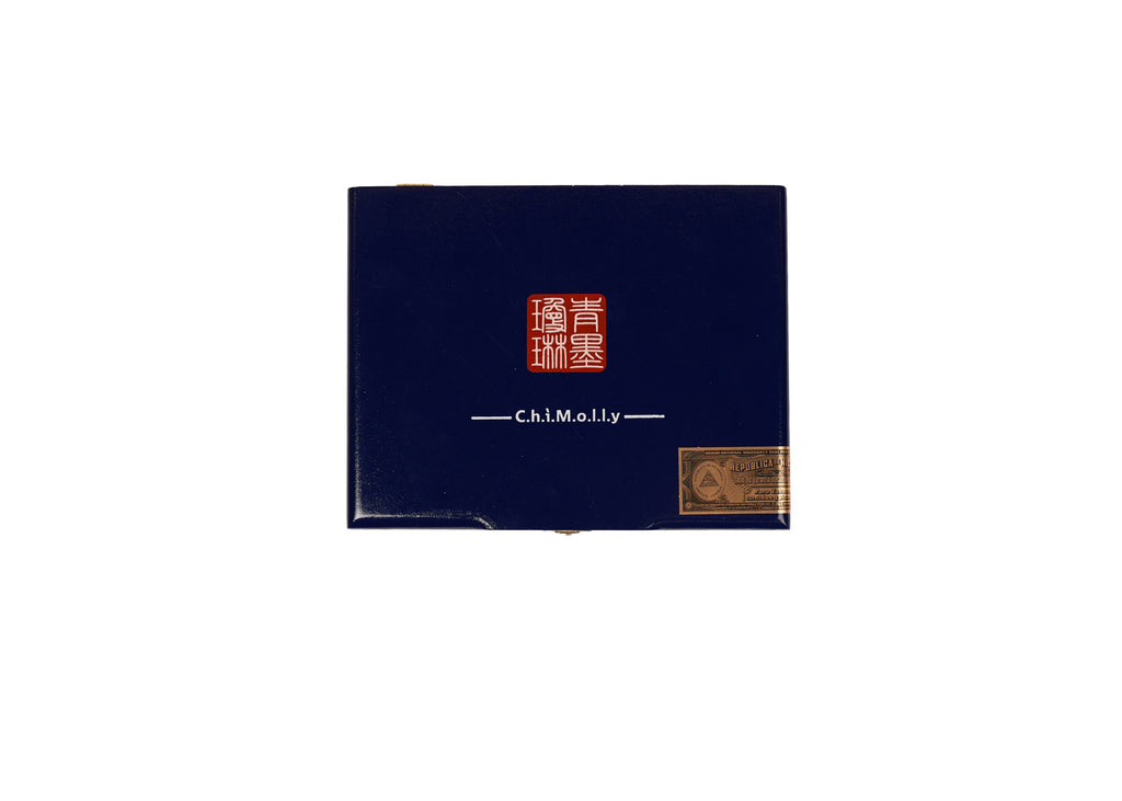 Chimolly Dynasty Blue Band box front