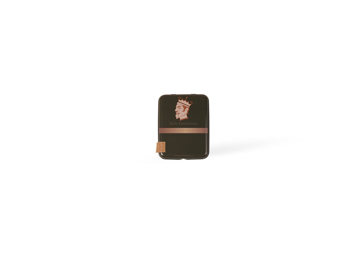 Don Emmanuel Anunnaki Corona Fina Tin 5 Count product photo on white background at Cigar Club Miami