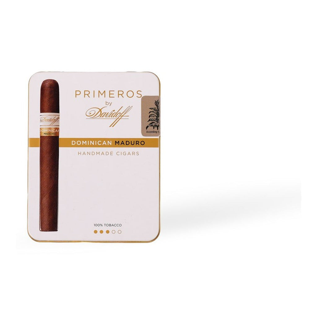 Davidoff Primeros Dominican Maduro product photo on white background at Cigar Club Miami
