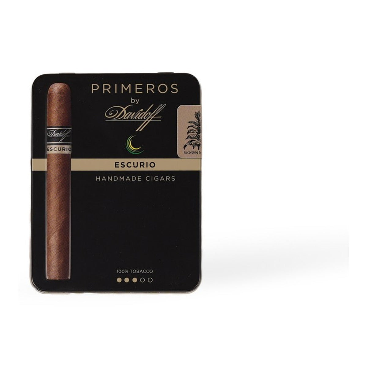 Davidoff Primeros Escurio product photo on white background at Cigar Club Miami