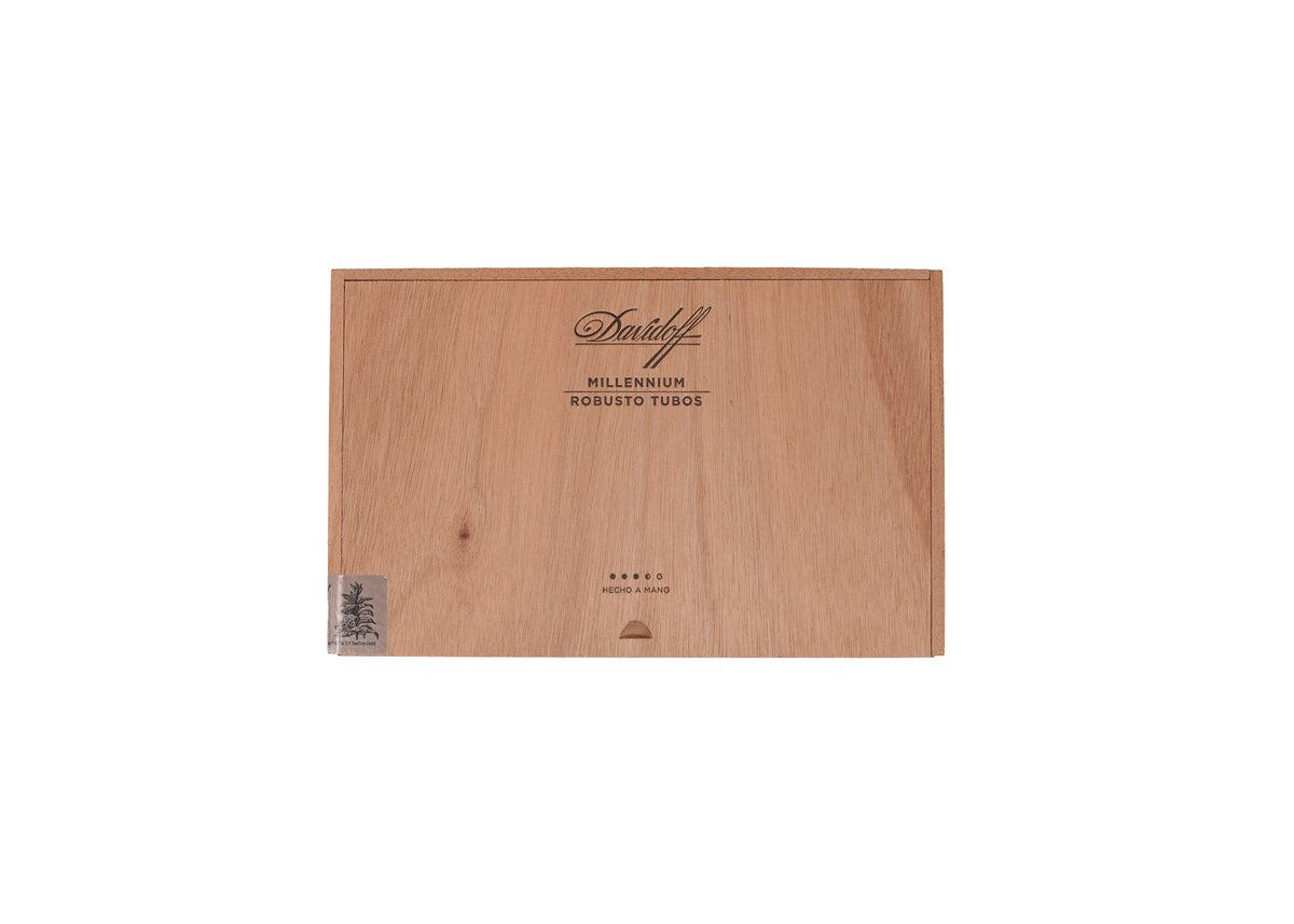 Davidoff Millennium Robusto Tubos product photo on white background at Cigar Club Miami
