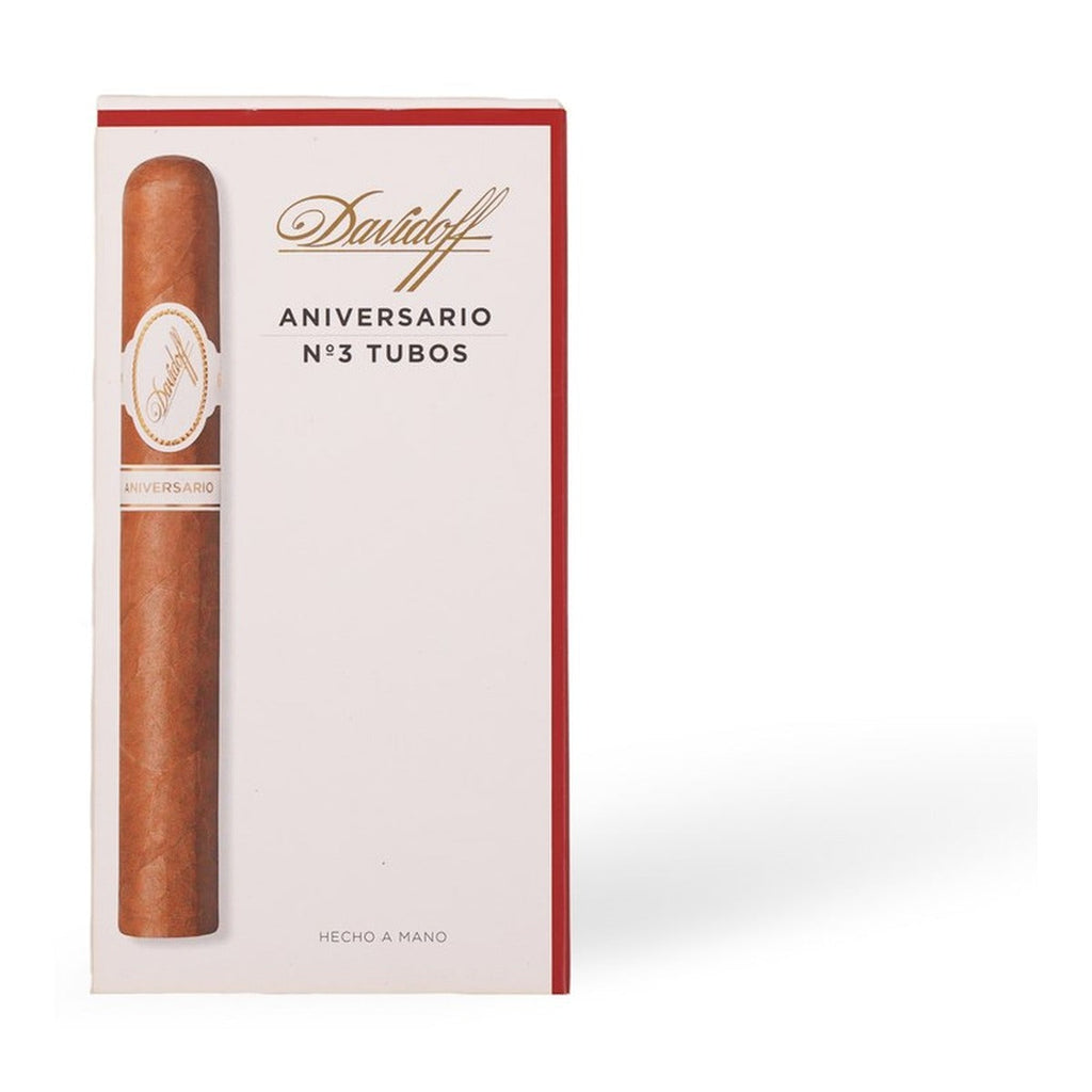 Davidoff Aniversario No. 3 Tubos product photo on white background at Cigar Club Miami