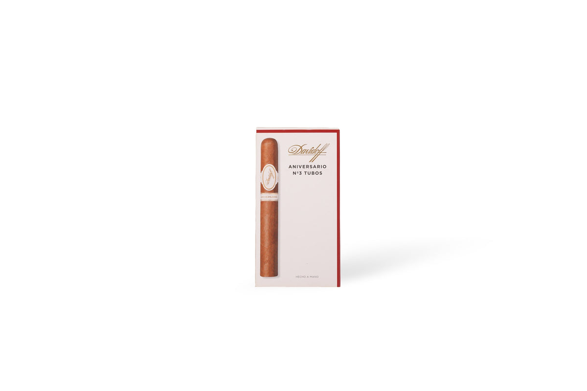 Davidoff Aniversario No. 3 Tubos product photo on white background at Cigar Club Miami
