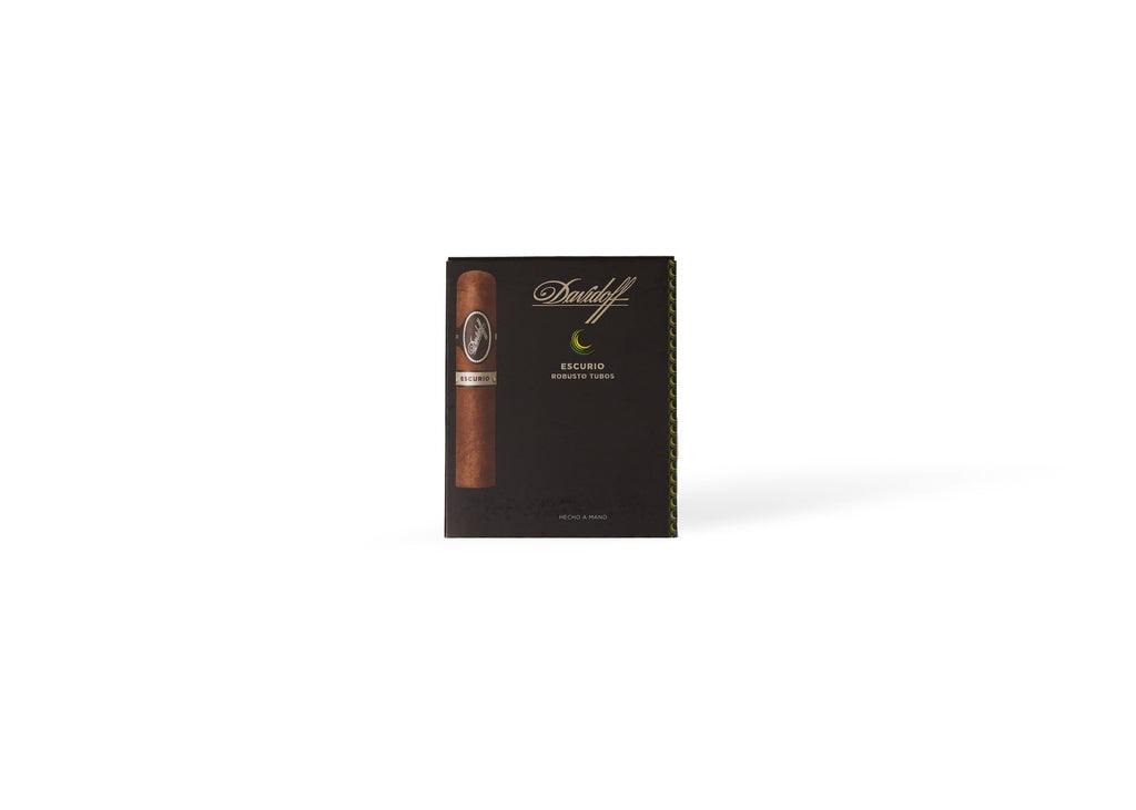 Davidoff Escurio Robusto Tubos product photo on white background at Cigar Club Miami