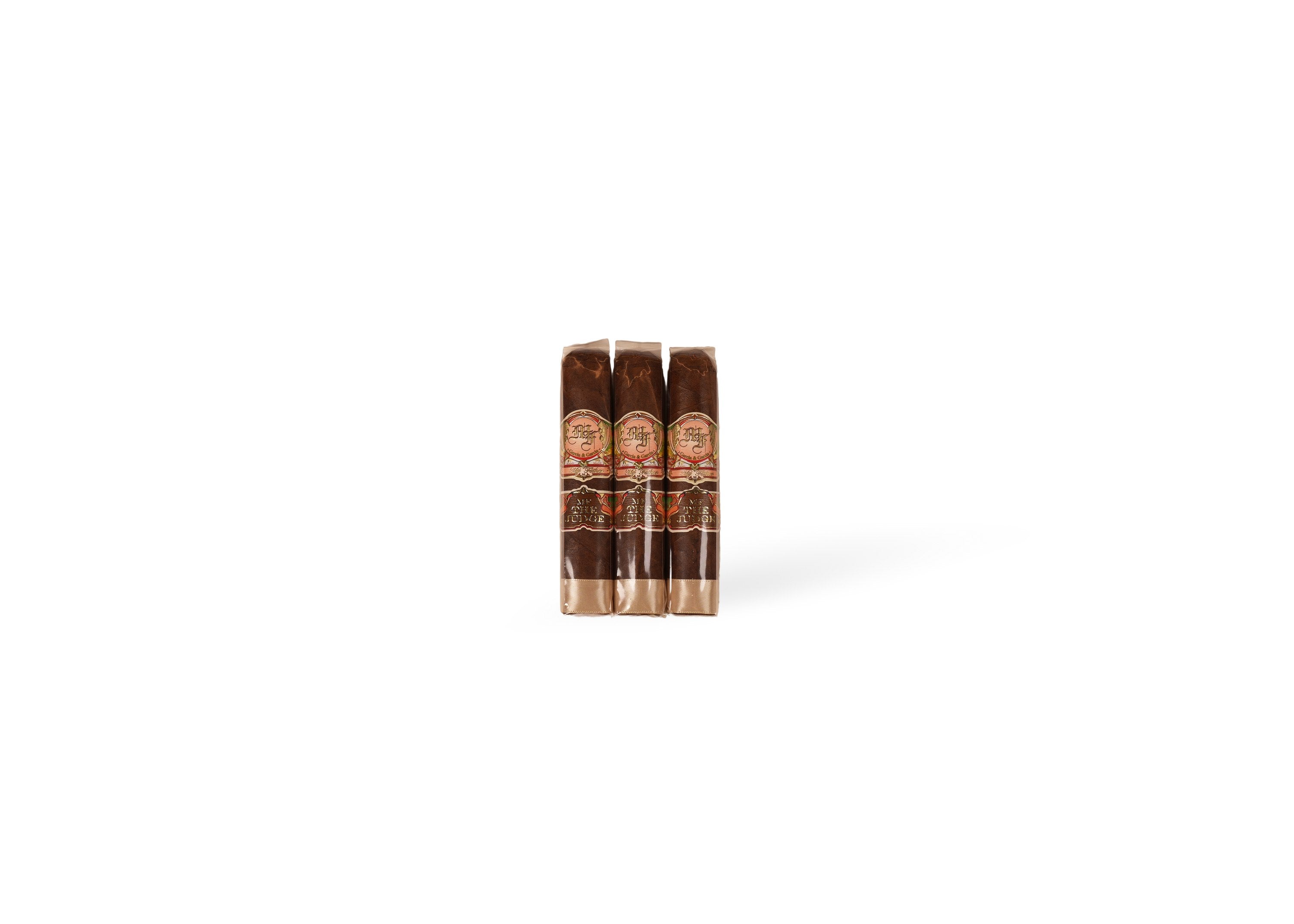 My Father The Judge Grand Robusto my father the judge three cigars standing